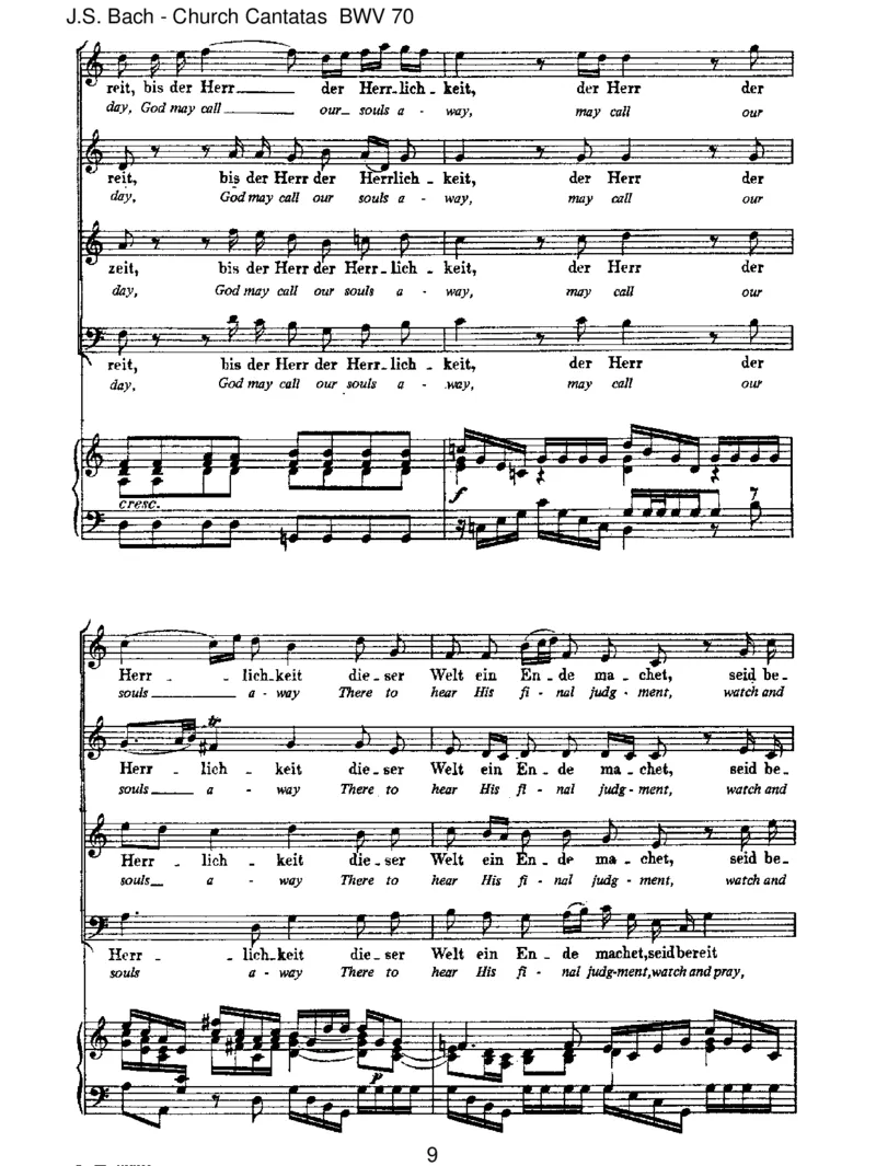 BWV70Wachet!betet!betet!wachet!_一万首著名钢琴曲谱哈农贝多芬合集视频教学电子版高清无水印可打印_1古典钢琴知名音乐家谱_巴赫钢琴谱全集_J.S巴赫作品全集_JohannSebastianBach(1685-1750)巴赫