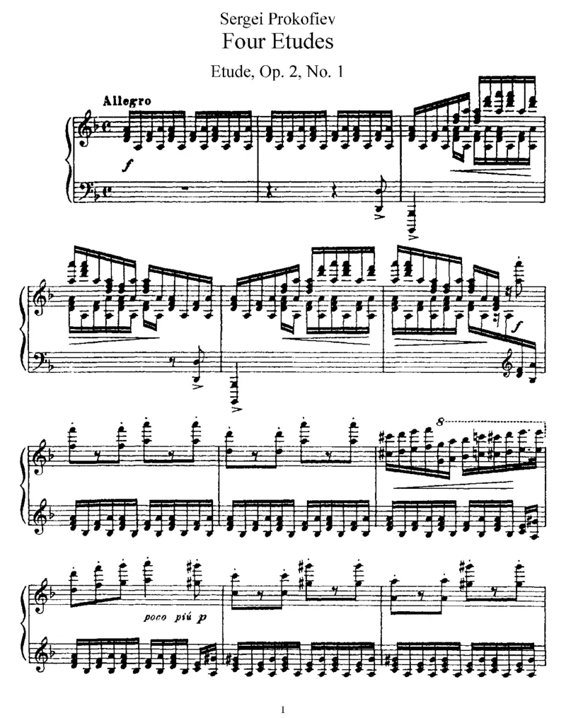 4Etudes,Op2_一万首著名钢琴曲谱哈农贝多芬合集视频教学电子版高清无水印可打印_1古典钢琴知名音乐家谱_普罗科菲耶夫钢琴谱全集