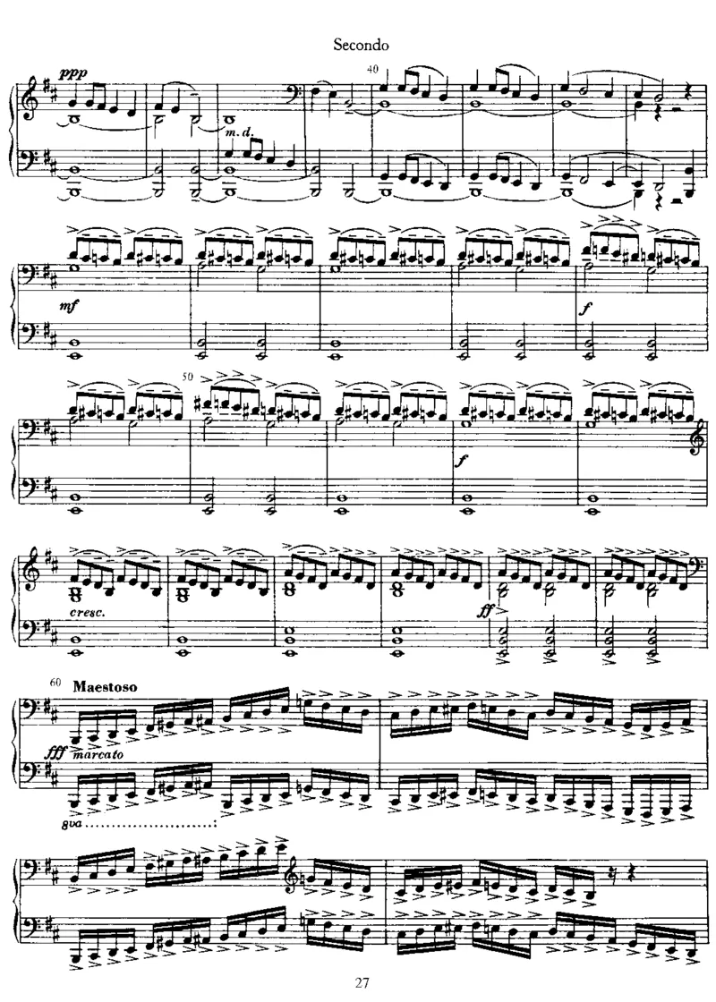 6Pieces,Op11(4Hands)_一万首著名钢琴曲谱哈农贝多芬合集视频教学电子版高清无水印可打印_1古典钢琴知名音乐家谱_拉赫玛尼诺夫钢琴谱全集