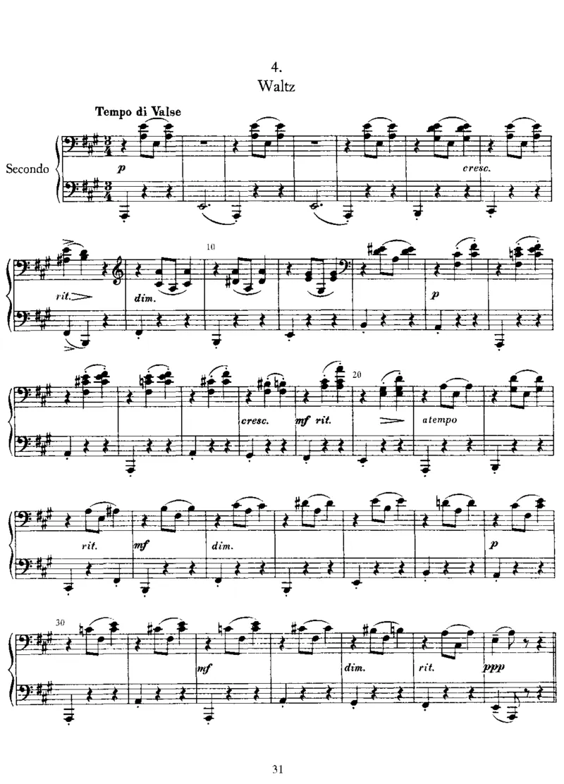 6Pieces,Op11(4Hands)_一万首著名钢琴曲谱哈农贝多芬合集视频教学电子版高清无水印可打印_1古典钢琴知名音乐家谱_拉赫玛尼诺夫钢琴谱全集