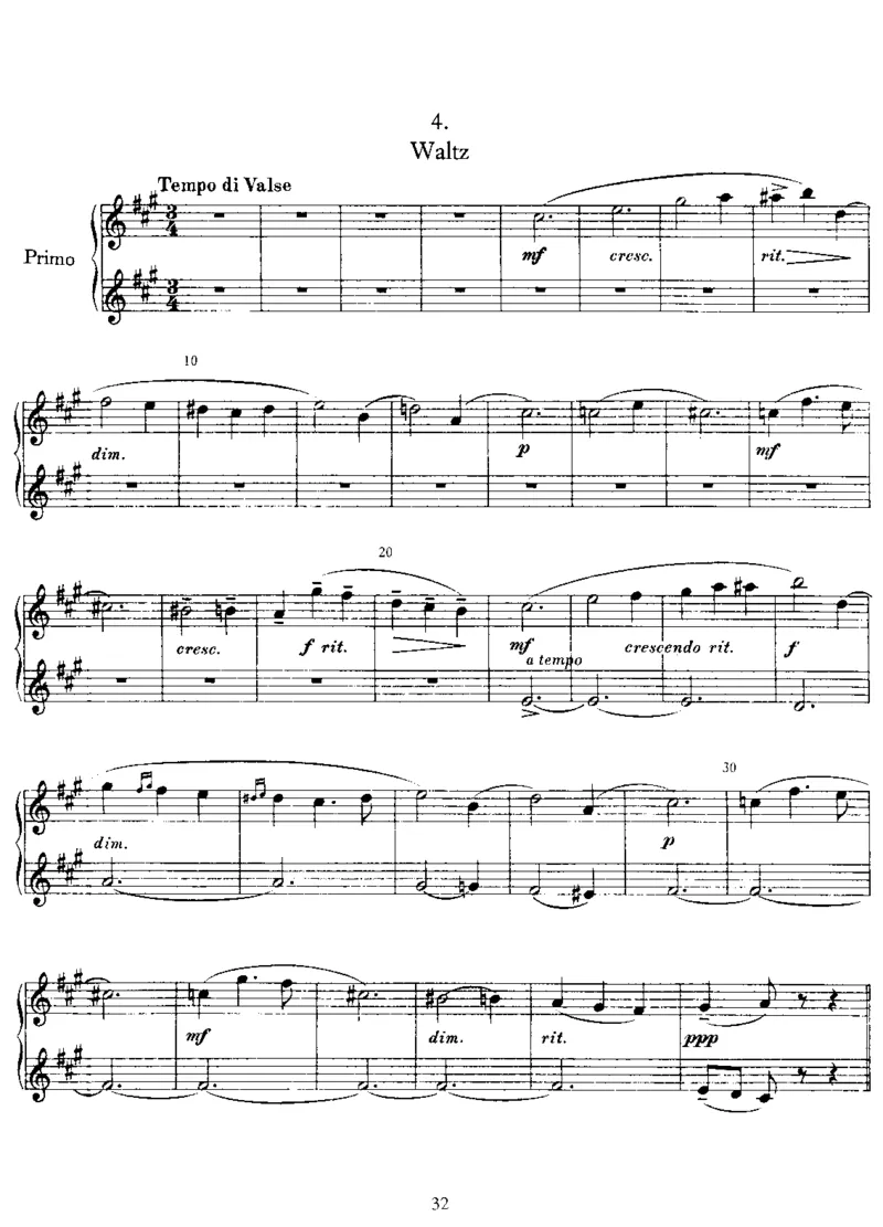 6Pieces,Op11(4Hands)_一万首著名钢琴曲谱哈农贝多芬合集视频教学电子版高清无水印可打印_1古典钢琴知名音乐家谱_拉赫玛尼诺夫钢琴谱全集