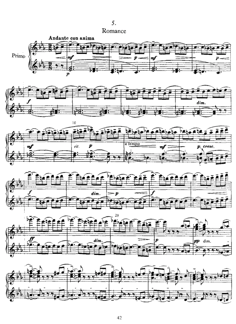 6Pieces,Op11(4Hands)_一万首著名钢琴曲谱哈农贝多芬合集视频教学电子版高清无水印可打印_1古典钢琴知名音乐家谱_拉赫玛尼诺夫钢琴谱全集