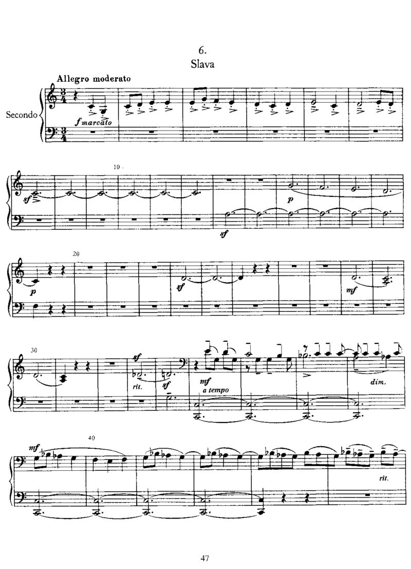 6Pieces,Op11(4Hands)_一万首著名钢琴曲谱哈农贝多芬合集视频教学电子版高清无水印可打印_1古典钢琴知名音乐家谱_拉赫玛尼诺夫钢琴谱全集