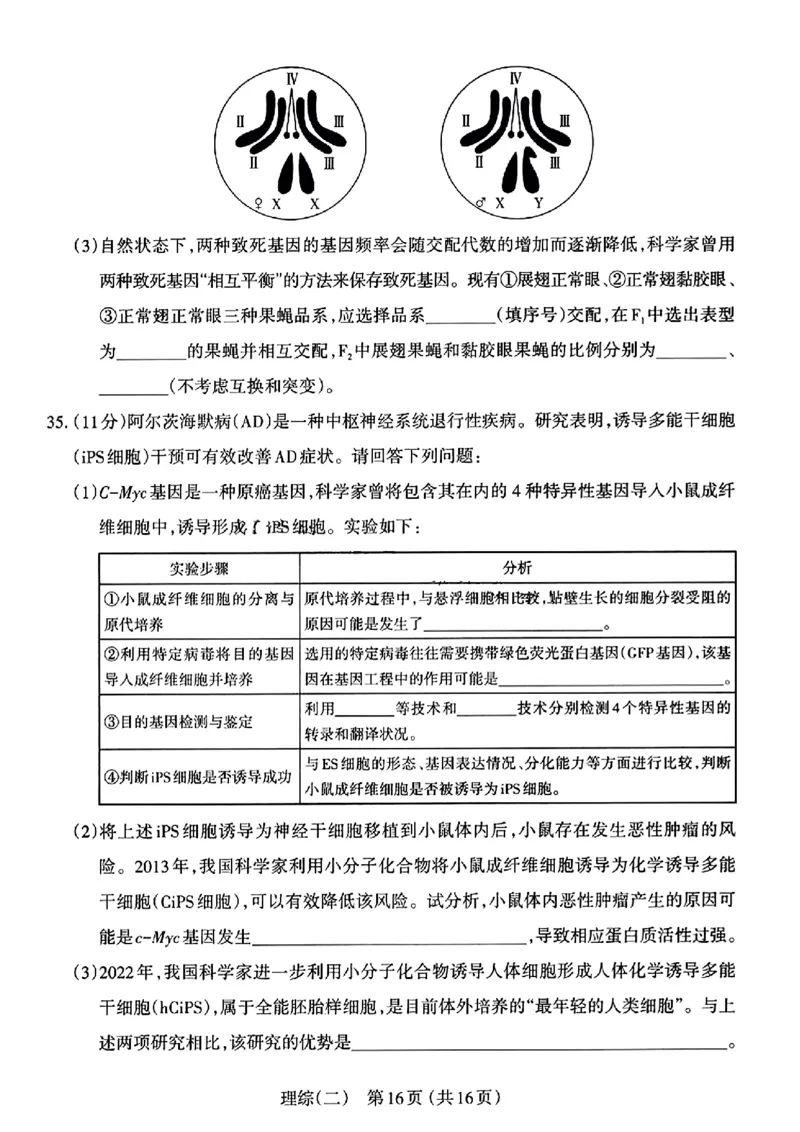 太原二模理综试题_2024年4月_01按日期_30号_2024届山西省太原市高三年级模拟考试(二)_2024届山西省太原市高三下学期第二次模拟考试理综