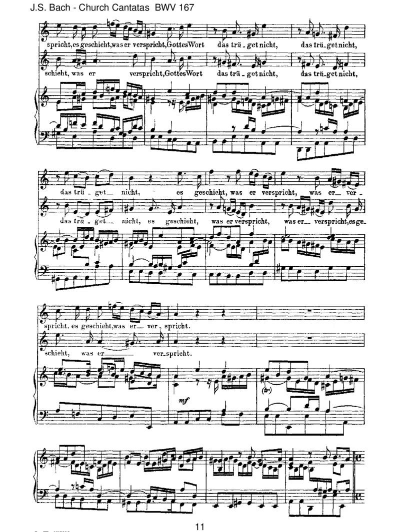 BWV167IhrMenschen,r&uuml;hmetGottesLiebe_一万首著名钢琴曲谱哈农贝多芬合集视频教学电子版高清无水印可打印_1古典钢琴知名音乐家谱_巴赫钢琴谱全集_J.S巴赫作品全集