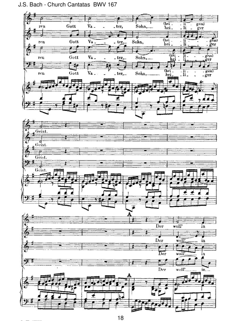 BWV167IhrMenschen,r&uuml;hmetGottesLiebe_一万首著名钢琴曲谱哈农贝多芬合集视频教学电子版高清无水印可打印_1古典钢琴知名音乐家谱_巴赫钢琴谱全集_J.S巴赫作品全集