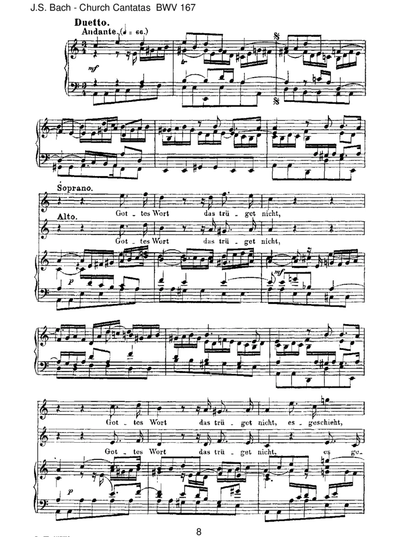 BWV167IhrMenschen,r&uuml;hmetGottesLiebe_一万首著名钢琴曲谱哈农贝多芬合集视频教学电子版高清无水印可打印_1古典钢琴知名音乐家谱_巴赫钢琴谱全集_J.S巴赫作品全集