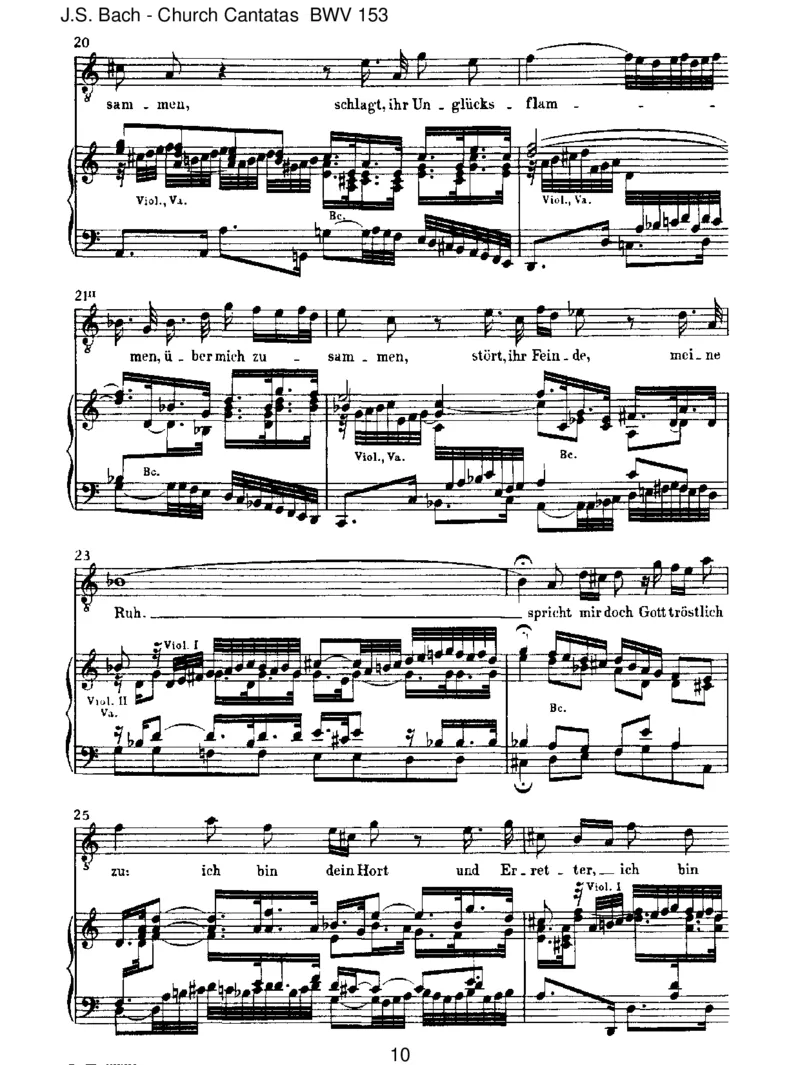 BWV153Schau,lieberGott,wiemeineFeind_一万首著名钢琴曲谱哈农贝多芬合集视频教学电子版高清无水印可打印_1古典钢琴知名音乐家谱_巴赫钢琴谱全集_J.S巴赫作品全集
