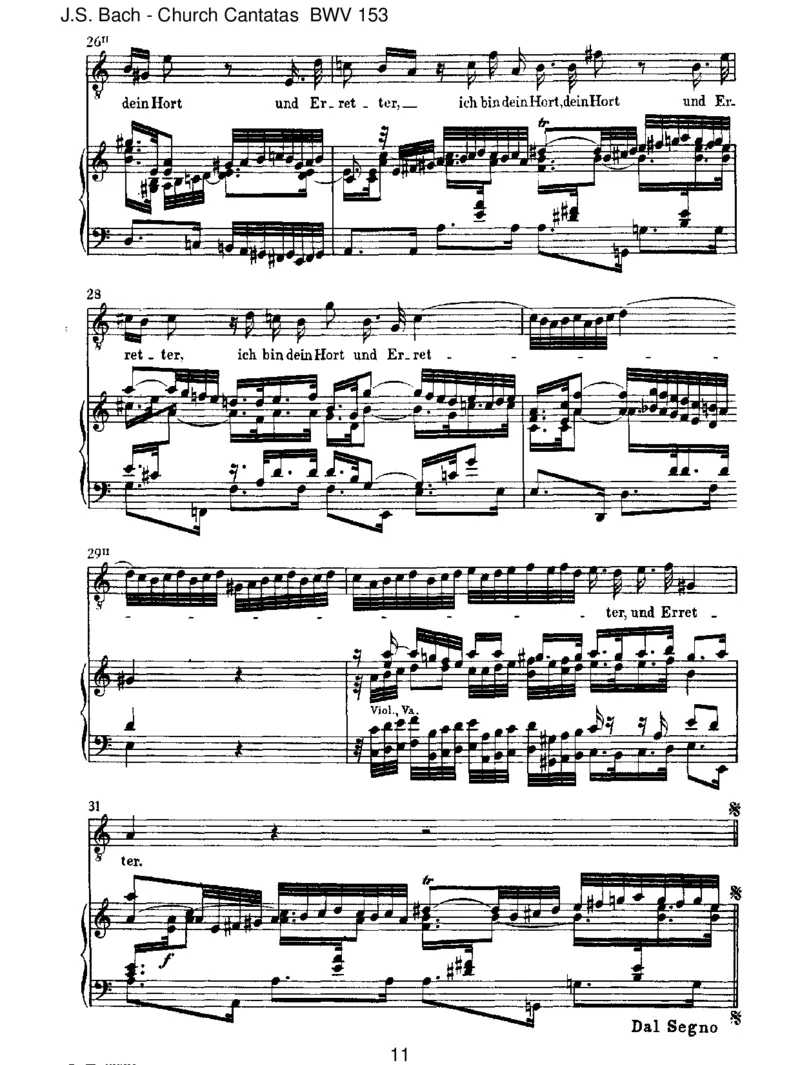 BWV153Schau,lieberGott,wiemeineFeind_一万首著名钢琴曲谱哈农贝多芬合集视频教学电子版高清无水印可打印_1古典钢琴知名音乐家谱_巴赫钢琴谱全集_J.S巴赫作品全集