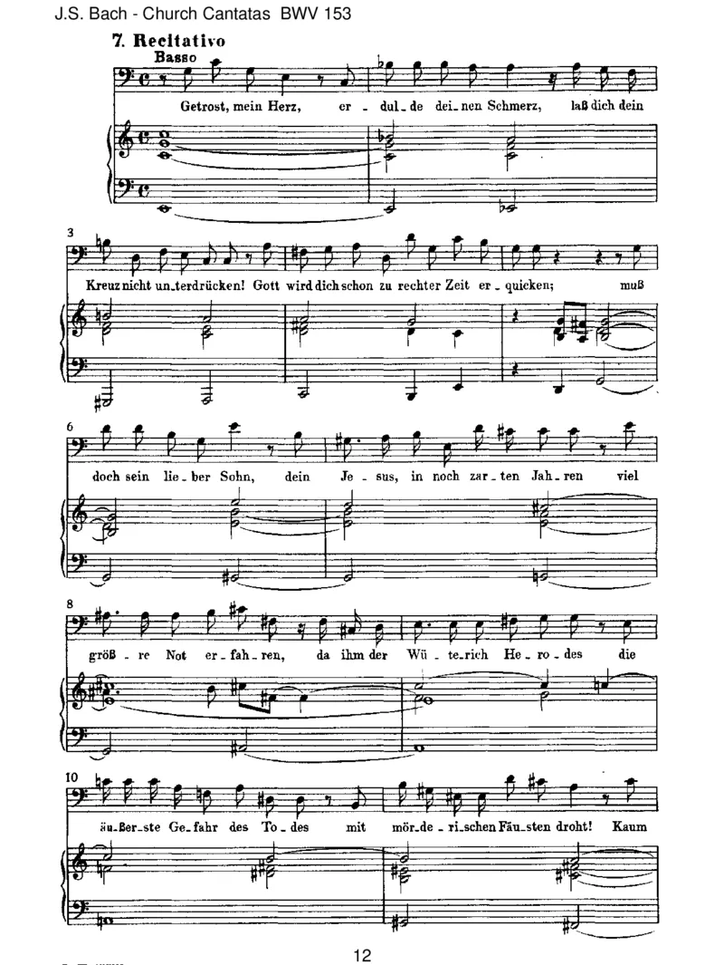 BWV153Schau,lieberGott,wiemeineFeind_一万首著名钢琴曲谱哈农贝多芬合集视频教学电子版高清无水印可打印_1古典钢琴知名音乐家谱_巴赫钢琴谱全集_J.S巴赫作品全集