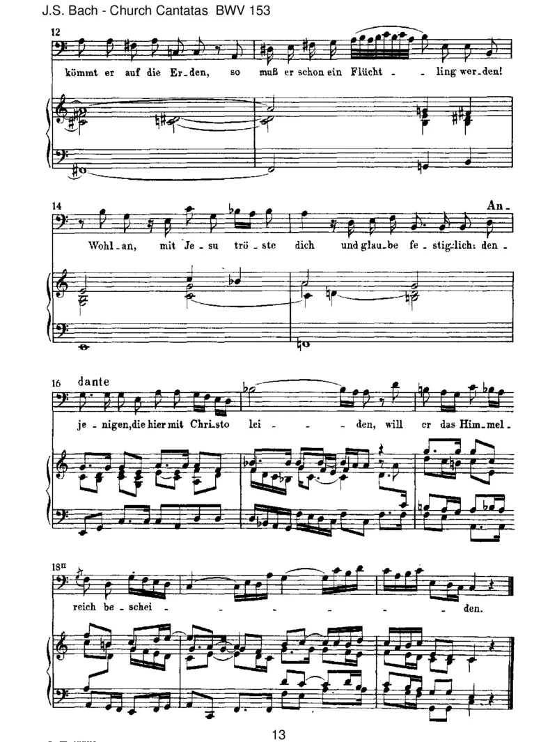 BWV153Schau,lieberGott,wiemeineFeind_一万首著名钢琴曲谱哈农贝多芬合集视频教学电子版高清无水印可打印_1古典钢琴知名音乐家谱_巴赫钢琴谱全集_J.S巴赫作品全集