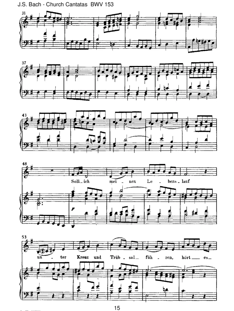 BWV153Schau,lieberGott,wiemeineFeind_一万首著名钢琴曲谱哈农贝多芬合集视频教学电子版高清无水印可打印_1古典钢琴知名音乐家谱_巴赫钢琴谱全集_J.S巴赫作品全集