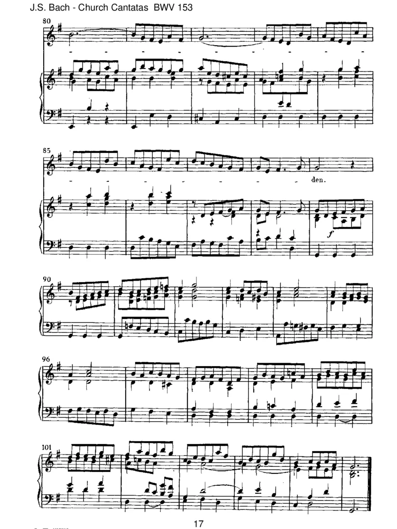 BWV153Schau,lieberGott,wiemeineFeind_一万首著名钢琴曲谱哈农贝多芬合集视频教学电子版高清无水印可打印_1古典钢琴知名音乐家谱_巴赫钢琴谱全集_J.S巴赫作品全集