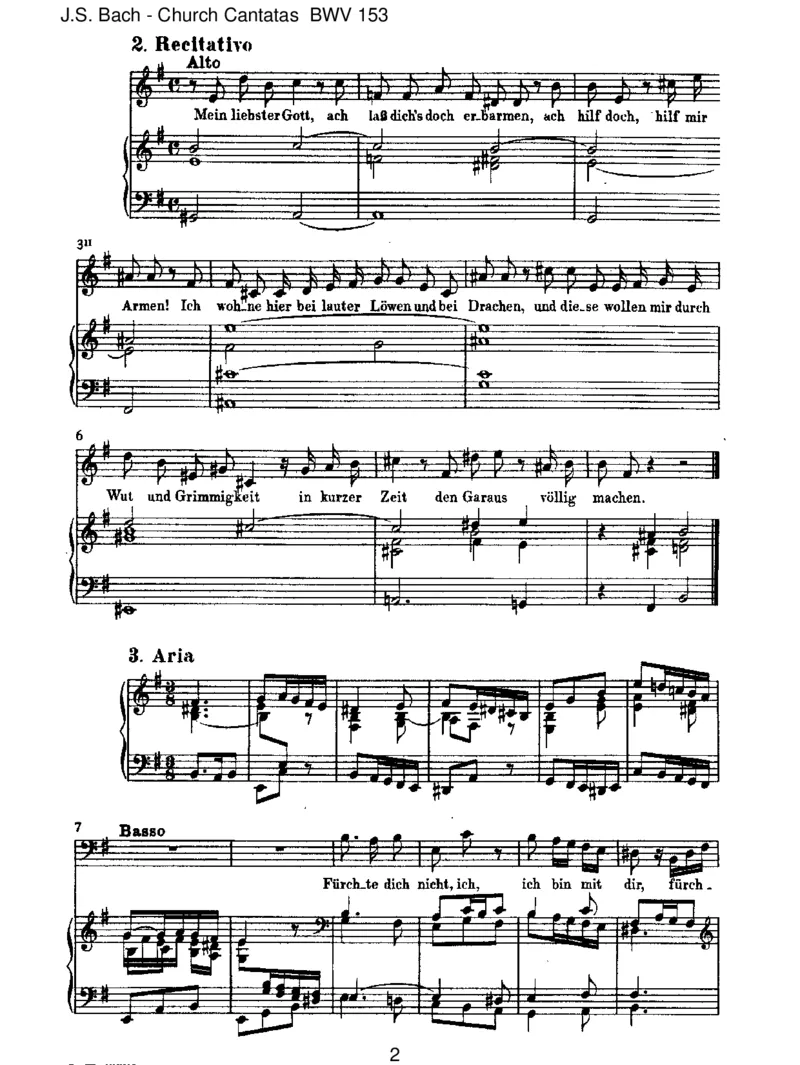 BWV153Schau,lieberGott,wiemeineFeind_一万首著名钢琴曲谱哈农贝多芬合集视频教学电子版高清无水印可打印_1古典钢琴知名音乐家谱_巴赫钢琴谱全集_J.S巴赫作品全集