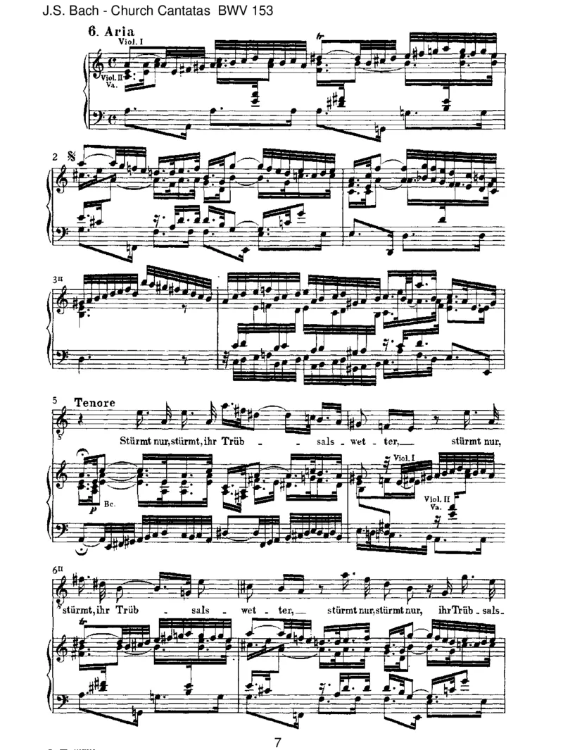 BWV153Schau,lieberGott,wiemeineFeind_一万首著名钢琴曲谱哈农贝多芬合集视频教学电子版高清无水印可打印_1古典钢琴知名音乐家谱_巴赫钢琴谱全集_J.S巴赫作品全集