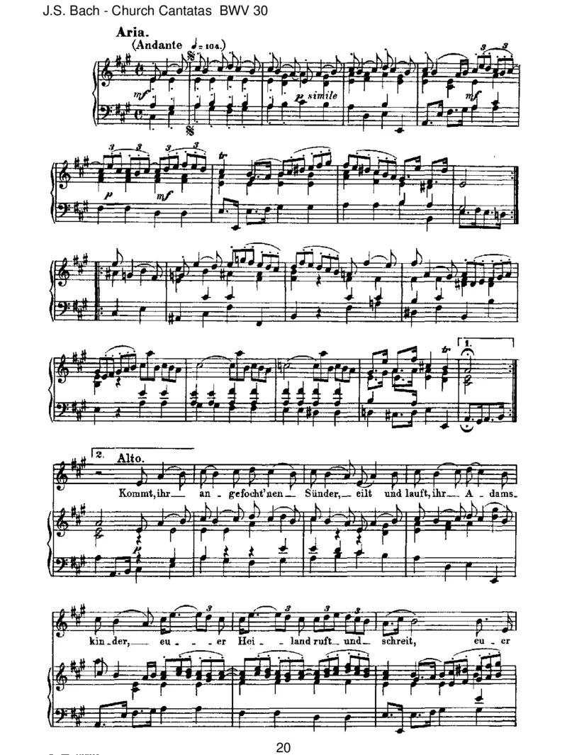 BWV30Freudich,erl_steSchar_一万首著名钢琴曲谱哈农贝多芬合集视频教学电子版高清无水印可打印_1古典钢琴知名音乐家谱_巴赫钢琴谱全集_J.S巴赫作品全集_JohannSebastianBach(1685-1750)巴赫