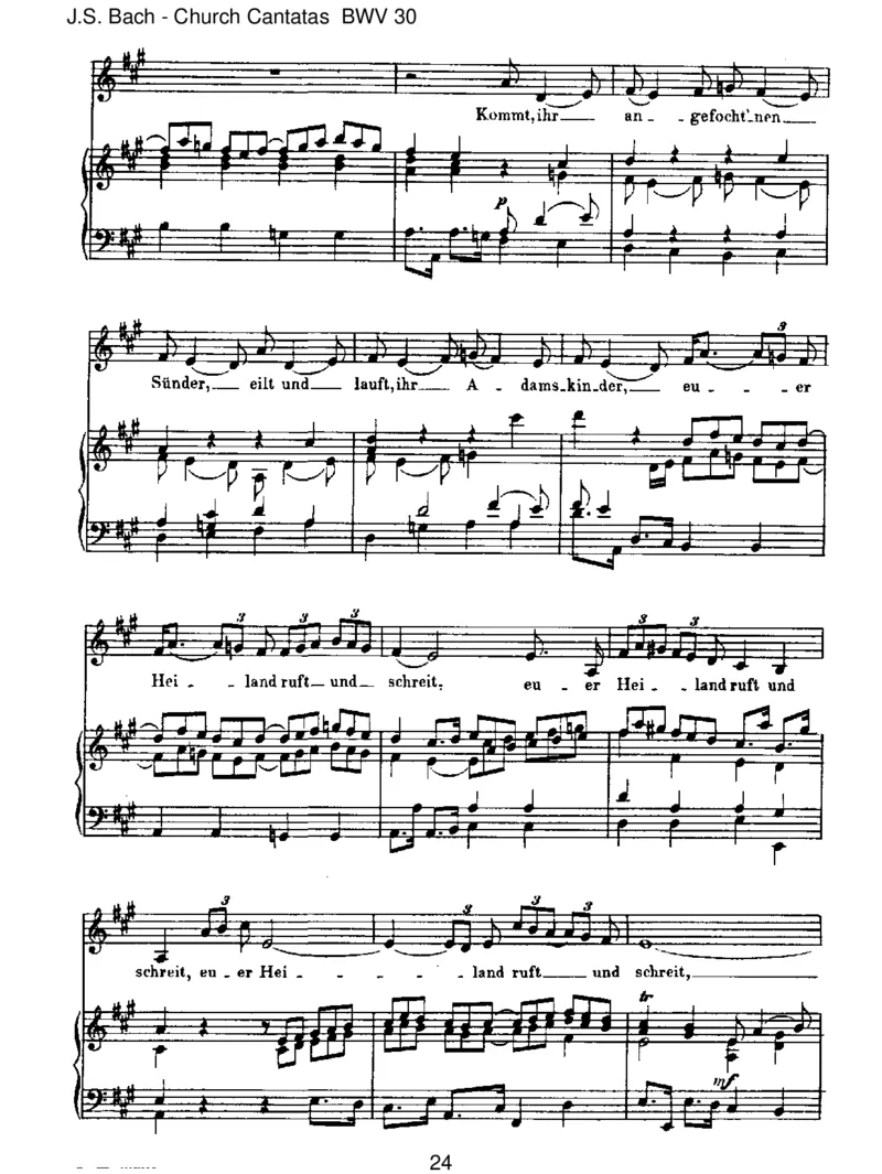 BWV30Freudich,erl_steSchar_一万首著名钢琴曲谱哈农贝多芬合集视频教学电子版高清无水印可打印_1古典钢琴知名音乐家谱_巴赫钢琴谱全集_J.S巴赫作品全集_JohannSebastianBach(1685-1750)巴赫