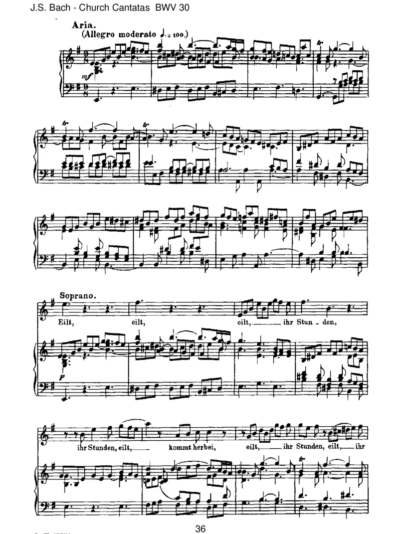 BWV30Freudich,erl_steSchar_一万首著名钢琴曲谱哈农贝多芬合集视频教学电子版高清无水印可打印_1古典钢琴知名音乐家谱_巴赫钢琴谱全集_J.S巴赫作品全集_JohannSebastianBach(1685-1750)巴赫