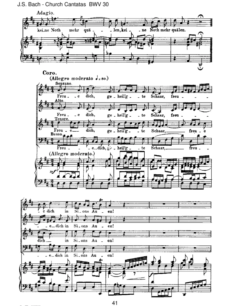 BWV30Freudich,erl_steSchar_一万首著名钢琴曲谱哈农贝多芬合集视频教学电子版高清无水印可打印_1古典钢琴知名音乐家谱_巴赫钢琴谱全集_J.S巴赫作品全集_JohannSebastianBach(1685-1750)巴赫