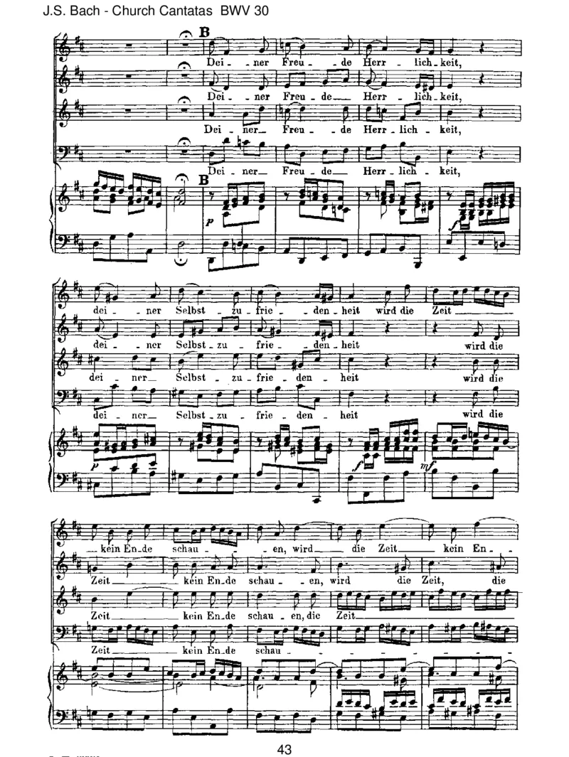 BWV30Freudich,erl_steSchar_一万首著名钢琴曲谱哈农贝多芬合集视频教学电子版高清无水印可打印_1古典钢琴知名音乐家谱_巴赫钢琴谱全集_J.S巴赫作品全集_JohannSebastianBach(1685-1750)巴赫