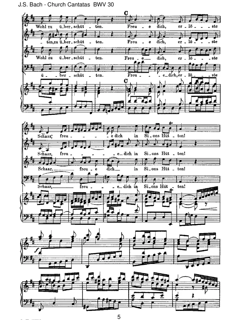 BWV30Freudich,erl_steSchar_一万首著名钢琴曲谱哈农贝多芬合集视频教学电子版高清无水印可打印_1古典钢琴知名音乐家谱_巴赫钢琴谱全集_J.S巴赫作品全集_JohannSebastianBach(1685-1750)巴赫
