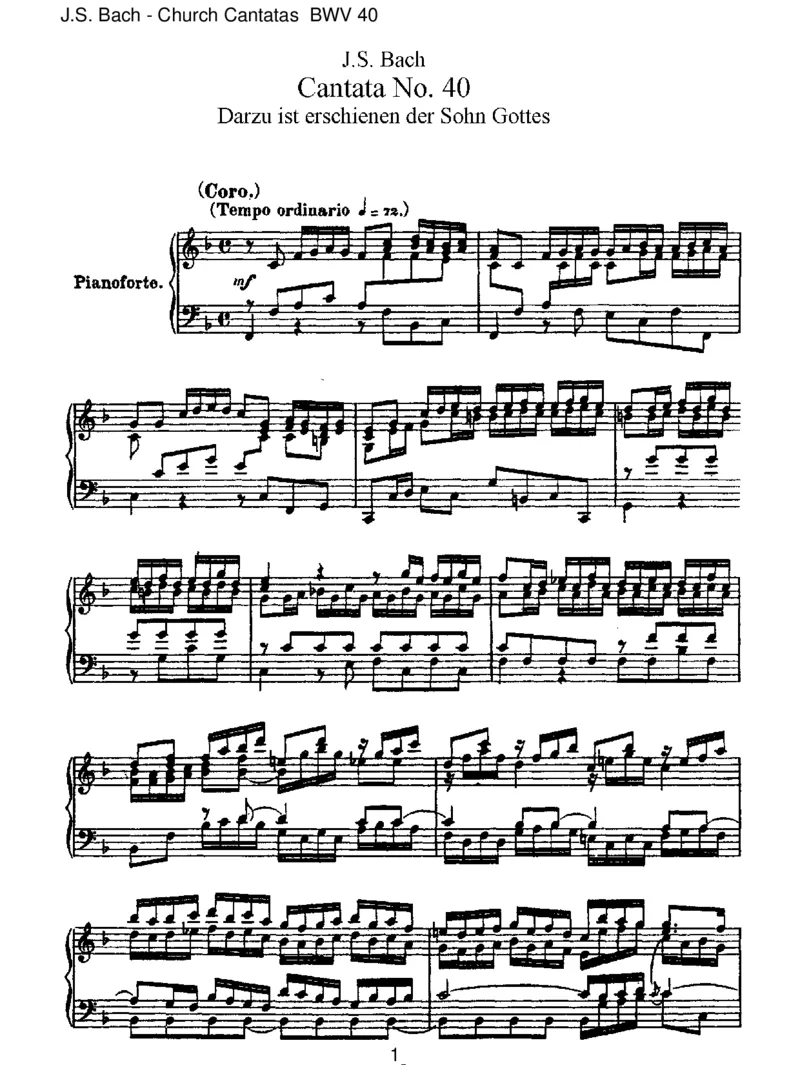 BWV40DazuisterschienenderSohnGottes_一万首著名钢琴曲谱哈农贝多芬合集视频教学电子版高清无水印可打印_1古典钢琴知名音乐家谱_巴赫钢琴谱全集_J.S巴赫作品全集