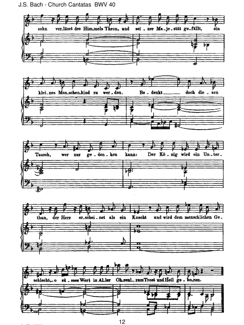 BWV40DazuisterschienenderSohnGottes_一万首著名钢琴曲谱哈农贝多芬合集视频教学电子版高清无水印可打印_1古典钢琴知名音乐家谱_巴赫钢琴谱全集_J.S巴赫作品全集