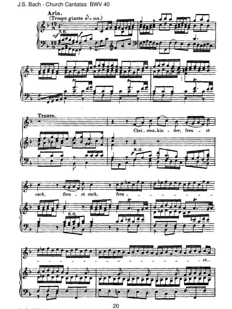 BWV40DazuisterschienenderSohnGottes_一万首著名钢琴曲谱哈农贝多芬合集视频教学电子版高清无水印可打印_1古典钢琴知名音乐家谱_巴赫钢琴谱全集_J.S巴赫作品全集
