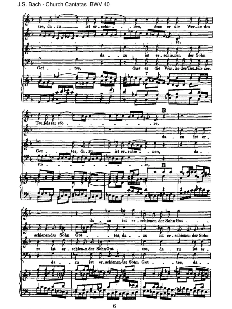 BWV40DazuisterschienenderSohnGottes_一万首著名钢琴曲谱哈农贝多芬合集视频教学电子版高清无水印可打印_1古典钢琴知名音乐家谱_巴赫钢琴谱全集_J.S巴赫作品全集