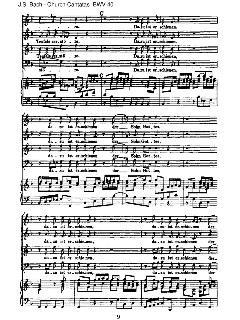 BWV40DazuisterschienenderSohnGottes_一万首著名钢琴曲谱哈农贝多芬合集视频教学电子版高清无水印可打印_1古典钢琴知名音乐家谱_巴赫钢琴谱全集_J.S巴赫作品全集