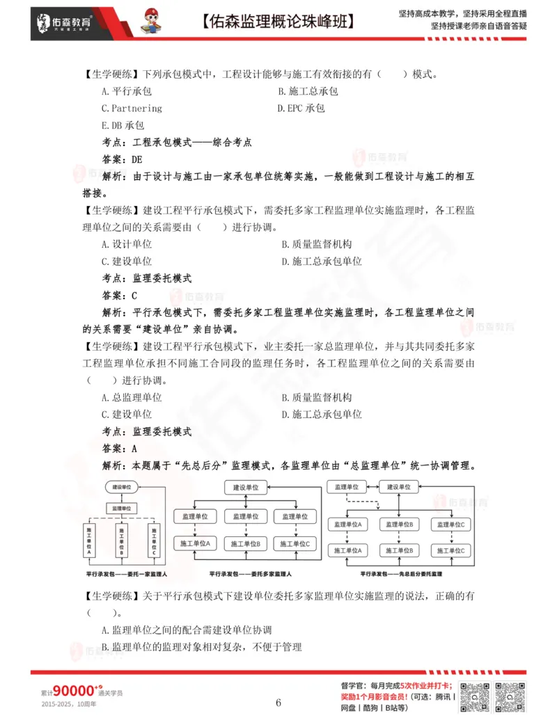 2月6日佑森监理概论珠峰班VIP作业答案_监理工程师_2025监理工程师_2025年监理工程师SVIP_2025年监理概论法规SVIP_02-基础精讲✿高端面授✿深度强化