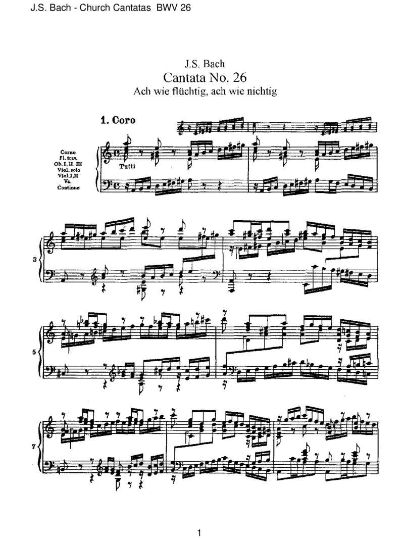 BWV26Achwiefl&uuml;chtig,achwienichtig_一万首著名钢琴曲谱哈农贝多芬合集视频教学电子版高清无水印可打印_1古典钢琴知名音乐家谱_巴赫钢琴谱全集_J.S巴赫作品全集