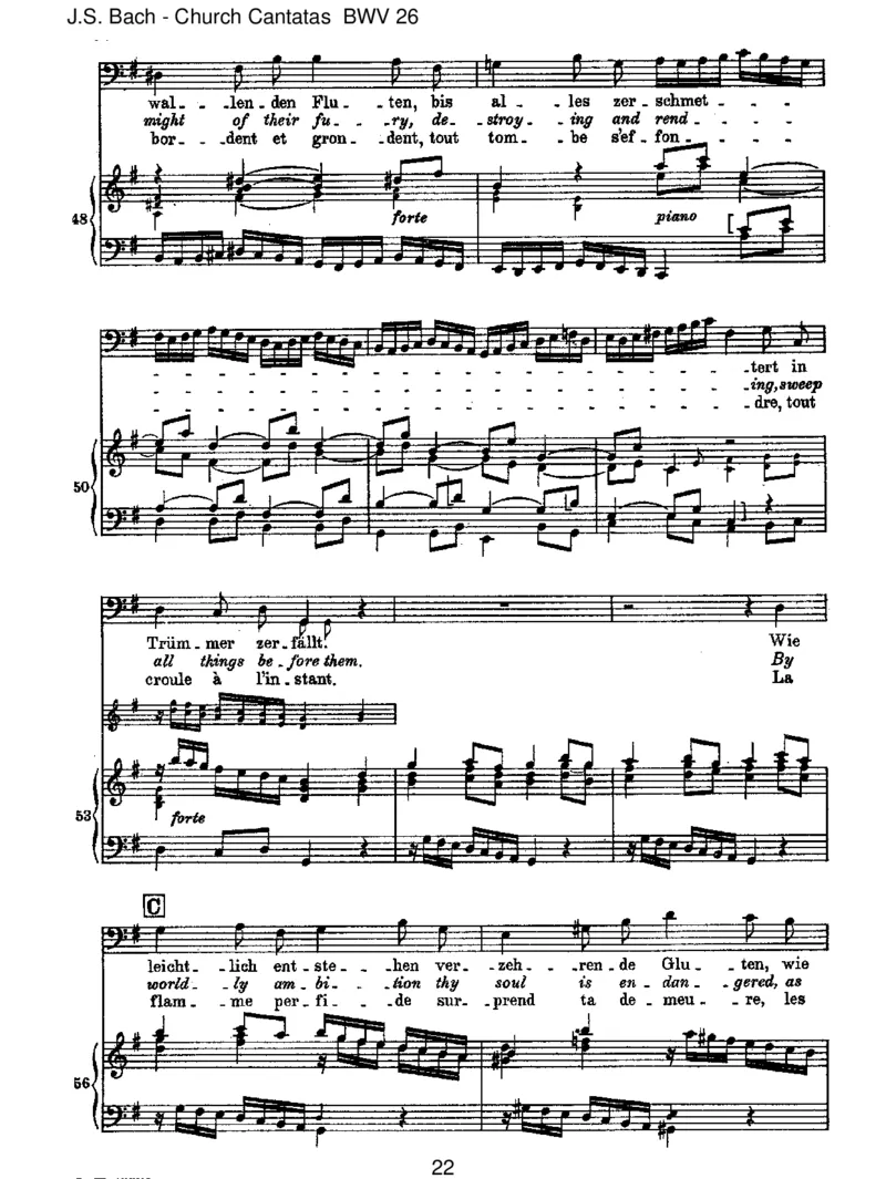BWV26Achwiefl&uuml;chtig,achwienichtig_一万首著名钢琴曲谱哈农贝多芬合集视频教学电子版高清无水印可打印_1古典钢琴知名音乐家谱_巴赫钢琴谱全集_J.S巴赫作品全集