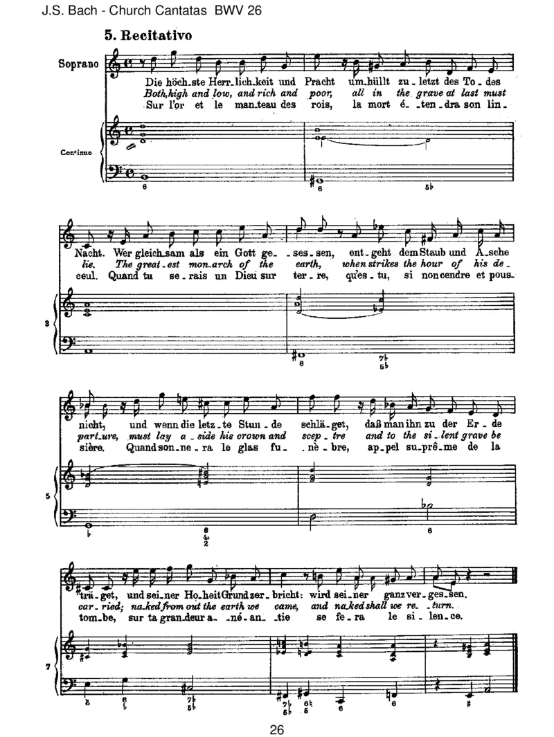 BWV26Achwiefl&uuml;chtig,achwienichtig_一万首著名钢琴曲谱哈农贝多芬合集视频教学电子版高清无水印可打印_1古典钢琴知名音乐家谱_巴赫钢琴谱全集_J.S巴赫作品全集