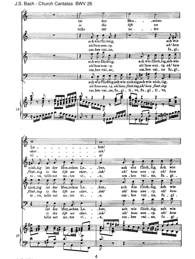 BWV26Achwiefl&uuml;chtig,achwienichtig_一万首著名钢琴曲谱哈农贝多芬合集视频教学电子版高清无水印可打印_1古典钢琴知名音乐家谱_巴赫钢琴谱全集_J.S巴赫作品全集