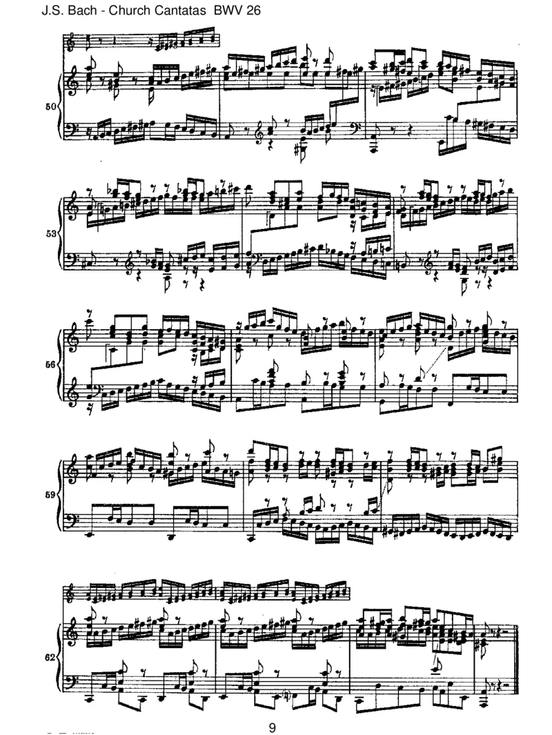 BWV26Achwiefl&uuml;chtig,achwienichtig_一万首著名钢琴曲谱哈农贝多芬合集视频教学电子版高清无水印可打印_1古典钢琴知名音乐家谱_巴赫钢琴谱全集_J.S巴赫作品全集