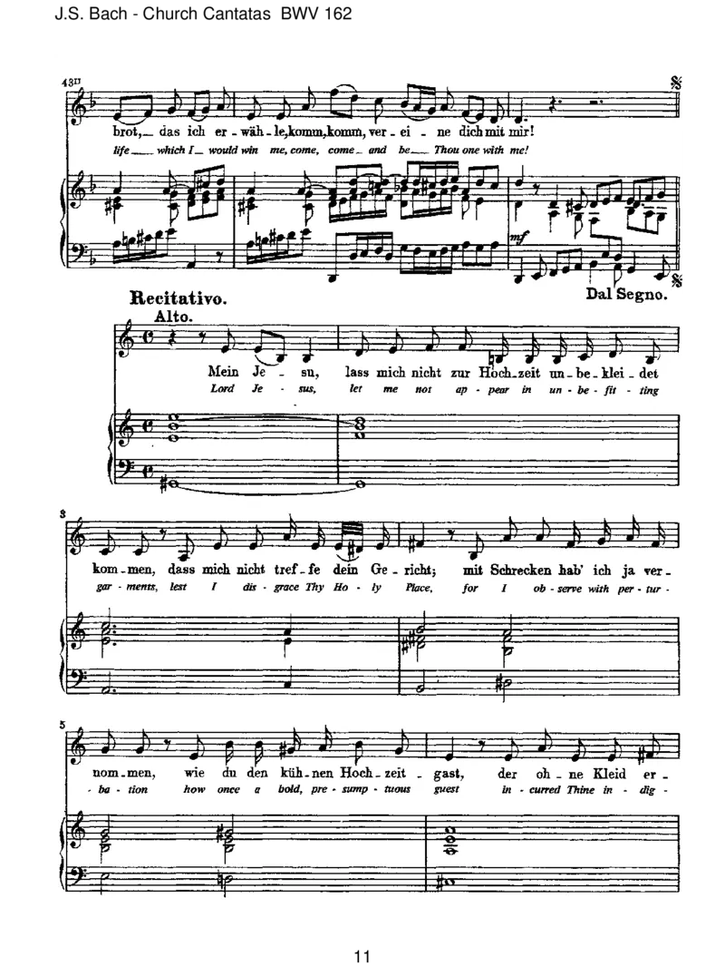 BWV162Ach!ichsehe,jetzt,daichzurHochzeitgehe_一万首著名钢琴曲谱哈农贝多芬合集视频教学电子版高清无水印可打印_1古典钢琴知名音乐家谱_巴赫钢琴谱全集_J.S巴赫作品全集