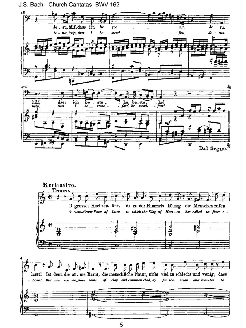 BWV162Ach!ichsehe,jetzt,daichzurHochzeitgehe_一万首著名钢琴曲谱哈农贝多芬合集视频教学电子版高清无水印可打印_1古典钢琴知名音乐家谱_巴赫钢琴谱全集_J.S巴赫作品全集