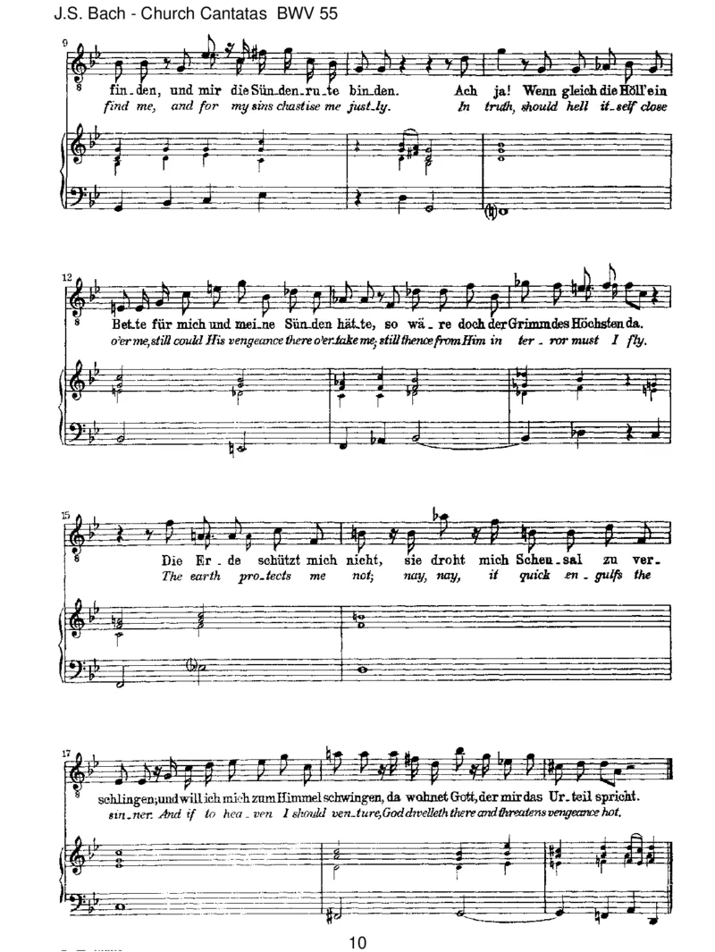 BWV55IcharmerMensch,ichS&uuml;ndenknecht_一万首著名钢琴曲谱哈农贝多芬合集视频教学电子版高清无水印可打印_1古典钢琴知名音乐家谱_巴赫钢琴谱全集_J.S巴赫作品全集