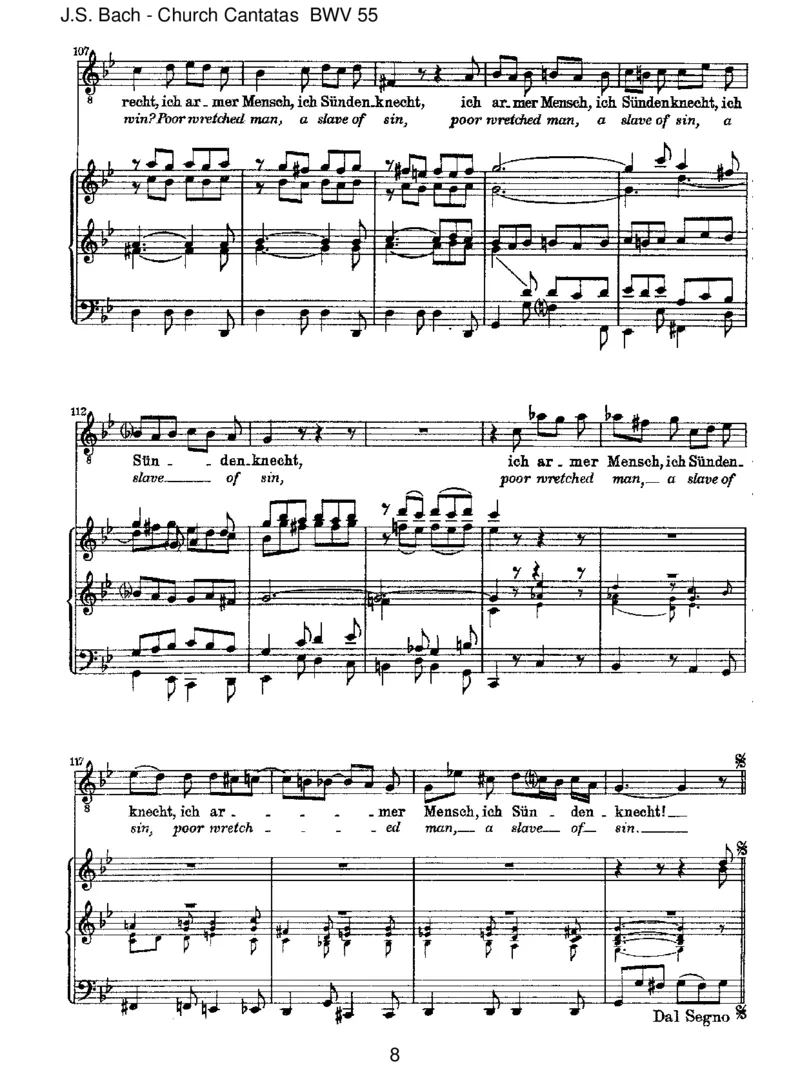 BWV55IcharmerMensch,ichS&uuml;ndenknecht_一万首著名钢琴曲谱哈农贝多芬合集视频教学电子版高清无水印可打印_1古典钢琴知名音乐家谱_巴赫钢琴谱全集_J.S巴赫作品全集