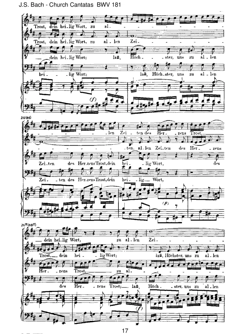 BWV181LeichtgesinnteFlattergeister_一万首著名钢琴曲谱哈农贝多芬合集视频教学电子版高清无水印可打印_1古典钢琴知名音乐家谱_巴赫钢琴谱全集_J.S巴赫作品全集_JohannSebastianBach(1685-1750)巴赫