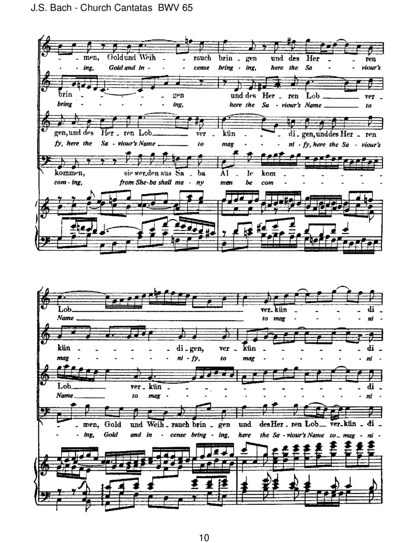 BWV65SiewerdenausSabaallekommen_一万首著名钢琴曲谱哈农贝多芬合集视频教学电子版高清无水印可打印_1古典钢琴知名音乐家谱_巴赫钢琴谱全集_J.S巴赫作品全集