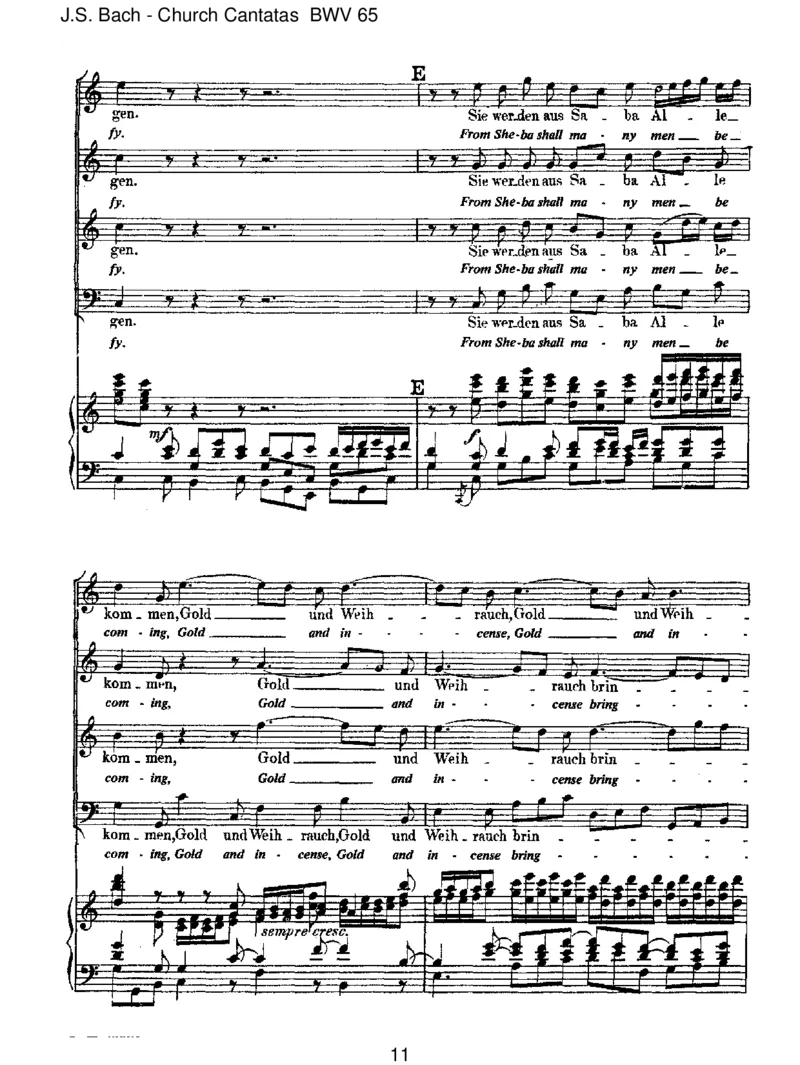 BWV65SiewerdenausSabaallekommen_一万首著名钢琴曲谱哈农贝多芬合集视频教学电子版高清无水印可打印_1古典钢琴知名音乐家谱_巴赫钢琴谱全集_J.S巴赫作品全集