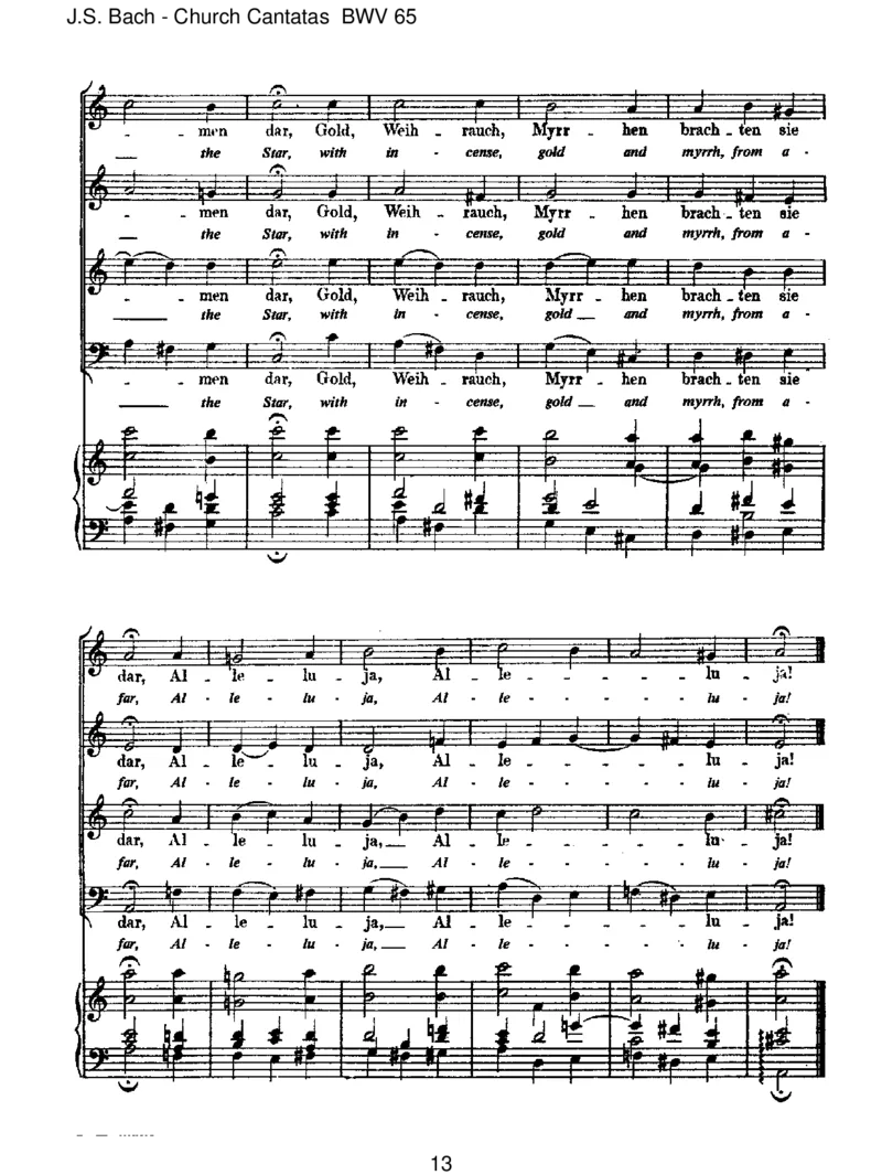 BWV65SiewerdenausSabaallekommen_一万首著名钢琴曲谱哈农贝多芬合集视频教学电子版高清无水印可打印_1古典钢琴知名音乐家谱_巴赫钢琴谱全集_J.S巴赫作品全集