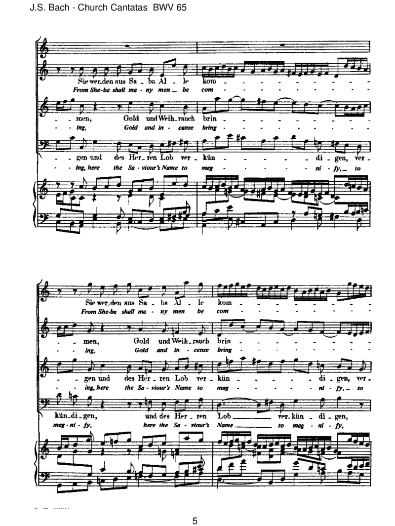 BWV65SiewerdenausSabaallekommen_一万首著名钢琴曲谱哈农贝多芬合集视频教学电子版高清无水印可打印_1古典钢琴知名音乐家谱_巴赫钢琴谱全集_J.S巴赫作品全集