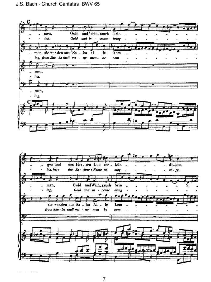 BWV65SiewerdenausSabaallekommen_一万首著名钢琴曲谱哈农贝多芬合集视频教学电子版高清无水印可打印_1古典钢琴知名音乐家谱_巴赫钢琴谱全集_J.S巴赫作品全集
