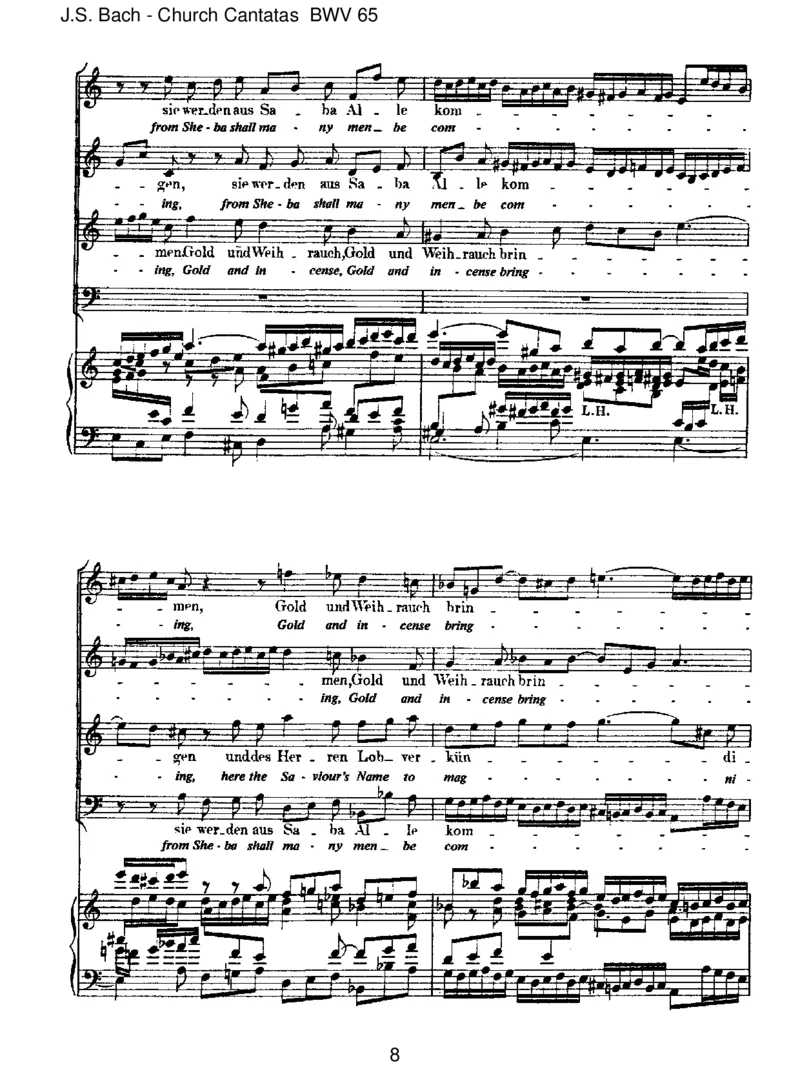 BWV65SiewerdenausSabaallekommen_一万首著名钢琴曲谱哈农贝多芬合集视频教学电子版高清无水印可打印_1古典钢琴知名音乐家谱_巴赫钢琴谱全集_J.S巴赫作品全集