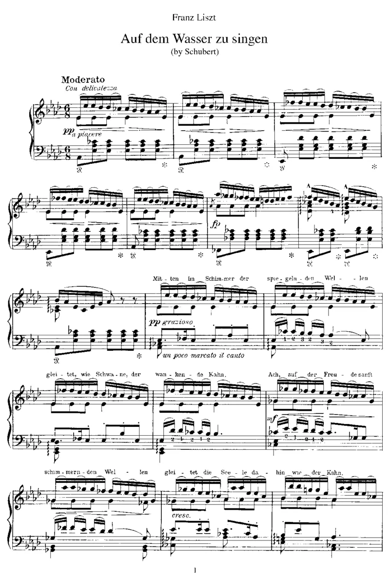 AufdemWasserzusingen(Schubert)_一万首著名钢琴曲谱哈农贝多芬合集视频教学电子版高清无水印可打印_1古典钢琴知名音乐家谱_李斯特钢琴谱全集_改编舒伯特