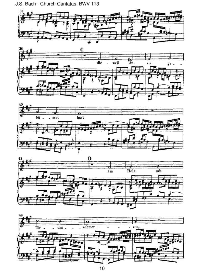 BWV113HerrJesuChrist,duh_chstesGut_一万首著名钢琴曲谱哈农贝多芬合集视频教学电子版高清无水印可打印_1古典钢琴知名音乐家谱_巴赫钢琴谱全集_J.S巴赫作品全集