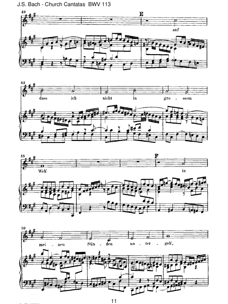 BWV113HerrJesuChrist,duh_chstesGut_一万首著名钢琴曲谱哈农贝多芬合集视频教学电子版高清无水印可打印_1古典钢琴知名音乐家谱_巴赫钢琴谱全集_J.S巴赫作品全集